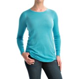 Forte Cashmere Ribbed Back Sweater - Merino Wool (For Women)