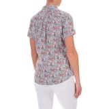 Woolrich Dauphin Printed Shirt - Stretch Cotton Poplin, Short Sleeve (For Women)