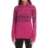 Snow Angel Chami Graphic Base Layer Top - Zip Neck, Long Sleeve (For Women)