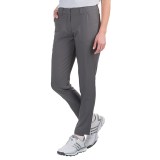Four-Pocket Solid Golf Pants - Flat Front (For Women)
