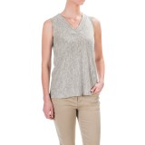 Willi Smith Stripe T-Shirt - Linen, Sleeveless (For Women)