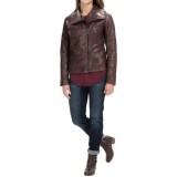 Bernardo Leather Moto Jacket (For Women)