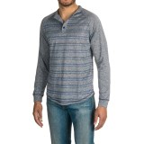 Raw Yarn Industries Striped Henley Shirt - Long Sleeve (For Men)