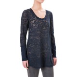 allen allen Lace Tunic Shirt - Scoop Neck, Long Sleeve (For Women)