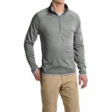 Stanley Heathered Shirt - Zip Neck, Long Sleeve (For Men)