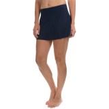 Caribbean Joe Solid Skirted Bikini Bottoms (For Women)