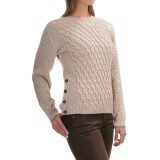 Peregrine by J.G. Glover Side Button Sweater - Peruvian Merino Wool (For Women)