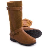 Bearpaw Edith Sheepskin Boots - Suede, Faux Leather (For Women)