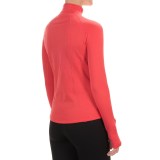 Terramar Grid Fleece Base Layer Top - Zip Neck, Long Sleeve (For Women)