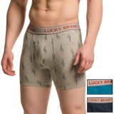 Lucky Brand Stretch Cotton Boxer Briefs - 3-Pack (For Men)