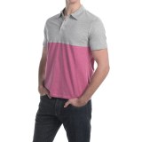 C89men Cotton Color-Block Polo Shirt - Short Sleeve (For Men)