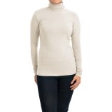 Cotton Turtleneck - Long Sleeve (For Women)