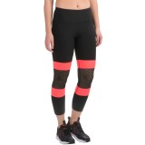 90 Degree by Reflex Color-Block Mesh Capris (For Women)