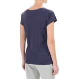Yummie by Heather Thomson Cotton-Modal T-Shirt - V-Neck, Ribbed Knit (For Women)