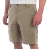 White Sierra Traveler Fixed Waist Shorts (For Men)