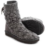 UGG® Australia Isla Cable-Knit Boots - Cotton Knit, Suede (For Women)
