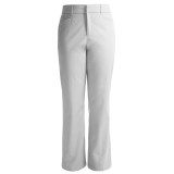Flat Front Cotton Stretch Pants (For Women)