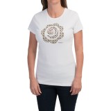 Barbour Printed Cotton Round Neck T-Shirt - Short Sleeve (For Women)