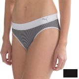 Puma Seamless Pinstripe Panties - 2-Pack, Bikini (For Women)