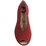 Fly London Yury Perf Shoes - Nubuck, Wedge Heel (For Women)