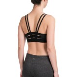 Kyodan Elastic-Back Sports Bra - Medium Impact, Removable Cups (For Women)