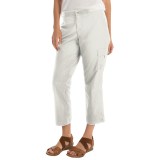 Cargo Capris with Knit Waistband (For Women)