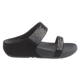 FitFlop Flare Slide Sandals - Suede (For Women)