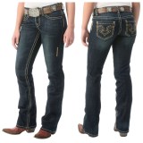 Cowgirl Up Up 201 Stonewashed Jeans - Relaxed Fit, Bootcut (For Women)
