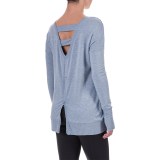 Mondetta Back Zip Sweatshirt (For Women)