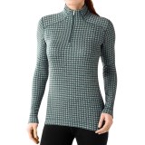 SmartWool NTS 250 Pattern Base Layer Top - Merino Wool, Zip Neck, Long Sleeve (For Women)