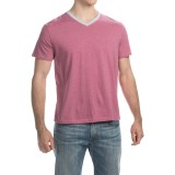 C89men Contrast Trim V-Neck T-Shirt - Short Sleeve (For Men)