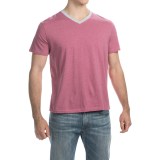 C89men Contrast Trim V-Neck T-Shirt - Short Sleeve (For Men)