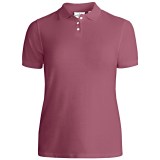 Outer Banks Essential Blended Pique Polo Shirt - Wrinkle Resistant, Short Sleeve (For Women)