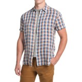 Lucky Brand Linen Gingham Plaid Shirt - Short Sleeve (For Men)