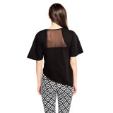 Satva Maya V-Neck Asymmetric Shirt - Organic Cotton-Modal, Short Sleeve (For Women)