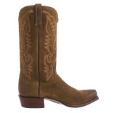 Lucchese Austin Comanche Calfskin Cowboy Boots - Oil Suede (For Men)