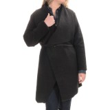 BB Dakota Belted Cardigan Sweater - Wool Blend (For Plus Size Women)