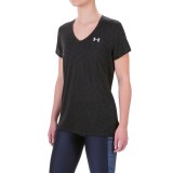 Under Armour Tech Jacquard T-Shirt - V-Neck, Short Sleeve (For Women)