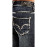 Rock & Roll Cowgirl V-Embroidery Jeans - Boyfriend Fit (For Women)