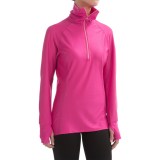 Snow Angel Doeskin Diamond Duchess Turtleneck - Zip Neck, Long Sleeve (For Women)