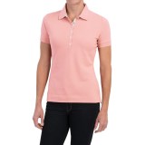 Barbour Golding Stretch Cotton Polo Shirt - Short Sleeve (For Women)