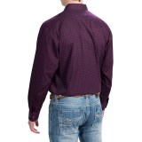 Panhandle Slim Select Peached Poplin Print Shirt - Long Sleeve (For Men and Tall Men)