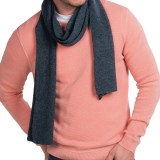 Forte Cashmere Ribbed Scarf - Cashmere (For Men)