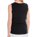 Ethyl V-Neck Lined Mesh Tank Top (For Women)