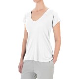 Yummie by Heather Thomson Cotton-Modal T-Shirt - V-Neck, Ribbed Knit (For Women)
