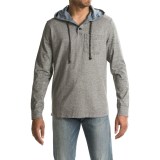 True Grit Marled Yarn Henley Hoodie Shirt - Long Sleeve (For Men)