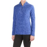 Eddie Bauer Vine Print Fleece Shirt - Zip Neck, Long Sleeve (For Women)