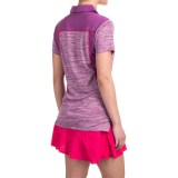 Reebok Space-Dyed Polo Shirt - Short Sleeve (For Women)