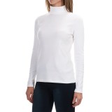 Susan Bristol Combed Cotton Turtleneck - Long Sleeve (For Women)