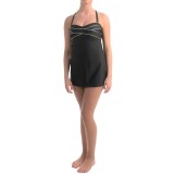 Jones New York Crisscross Bandage Bandeau Swim Dress (For Women)